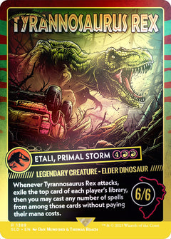 Tyrannosaurus Rex - Etali, Primal Storm (Rainbow Foil) [Secret Lair Drop Series]-1