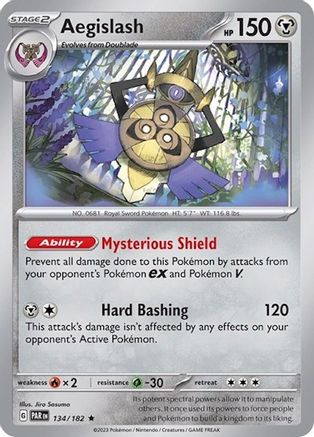 Aegislash (134/182) (Build & Battle Box) [Scarlet & Violet: Paradox Rift]-1