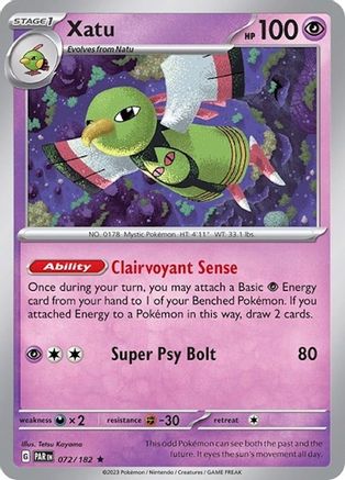 Xatu (072/182) (Build & Battle Box) [Scarlet & Violet: Paradox Rift]-1