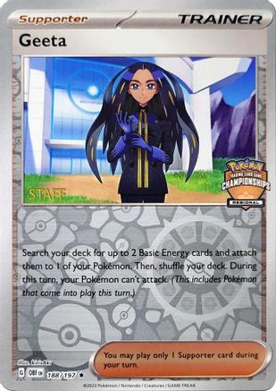 Geeta 188/197  - Reverse Holofoil League & Championship Cards - Promo-1