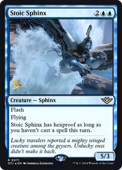Stoic Sphinx [Outlaws of Thunder Junction Prerelease Promos]-1