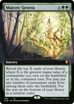 Majestic Genesis (Extended Art) [Commander Legends: Battle for Baldur's Gate]-1
