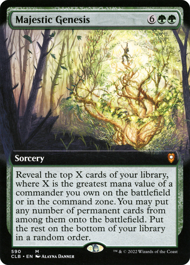 Majestic Genesis (Extended Art) [Commander Legends: Battle for Baldur's Gate]-1