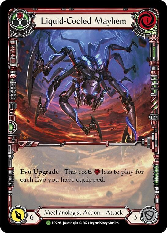 Liquid-Cooled Mayhem (Red) [LGS198] (Promo)  Rainbow Foil-1