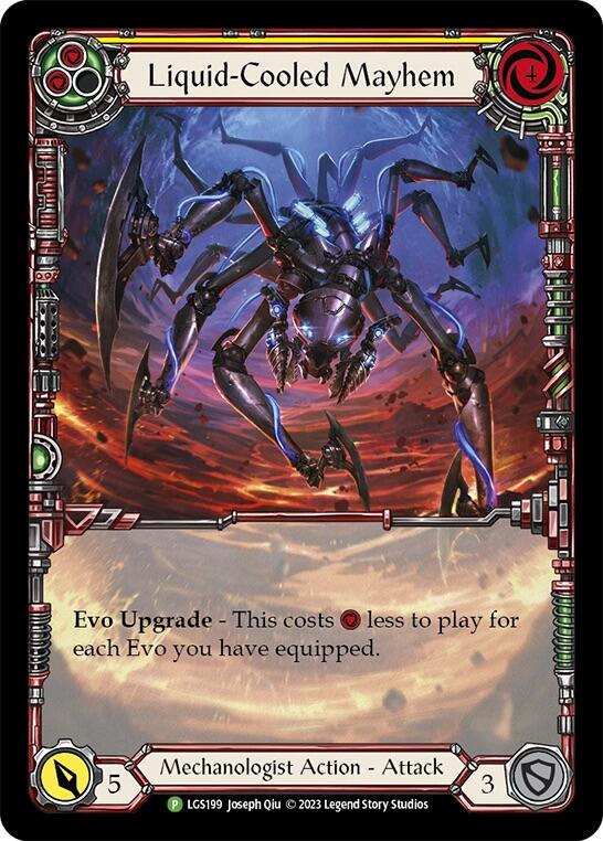 Liquid-Cooled Mayhem (Yellow) [LGS199] (Promo)  Rainbow Foil-1