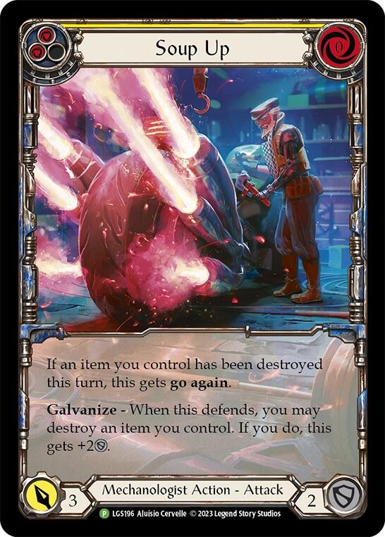 Soup Up (Yellow) [LGS196] (Promo)  Rainbow Foil-1