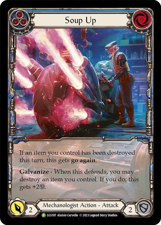 Soup Up (Blue) [LGS197] (Promo)  Rainbow Foil-1