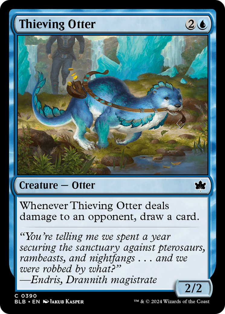 Thieving Otter (BLB-390) - Bloomburrow Foil-1