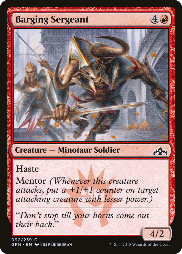 Barging Sergeant [Guilds of Ravnica]-1