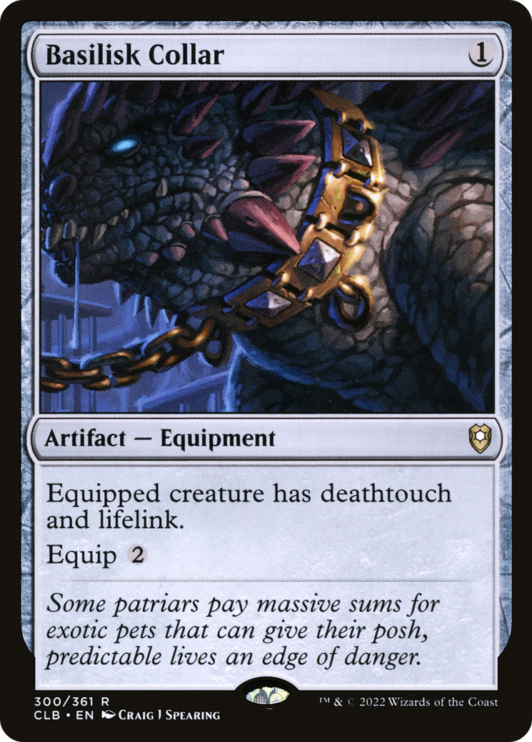 Basilisk Collar [Commander Legends: Battle for Baldur's Gate]-1