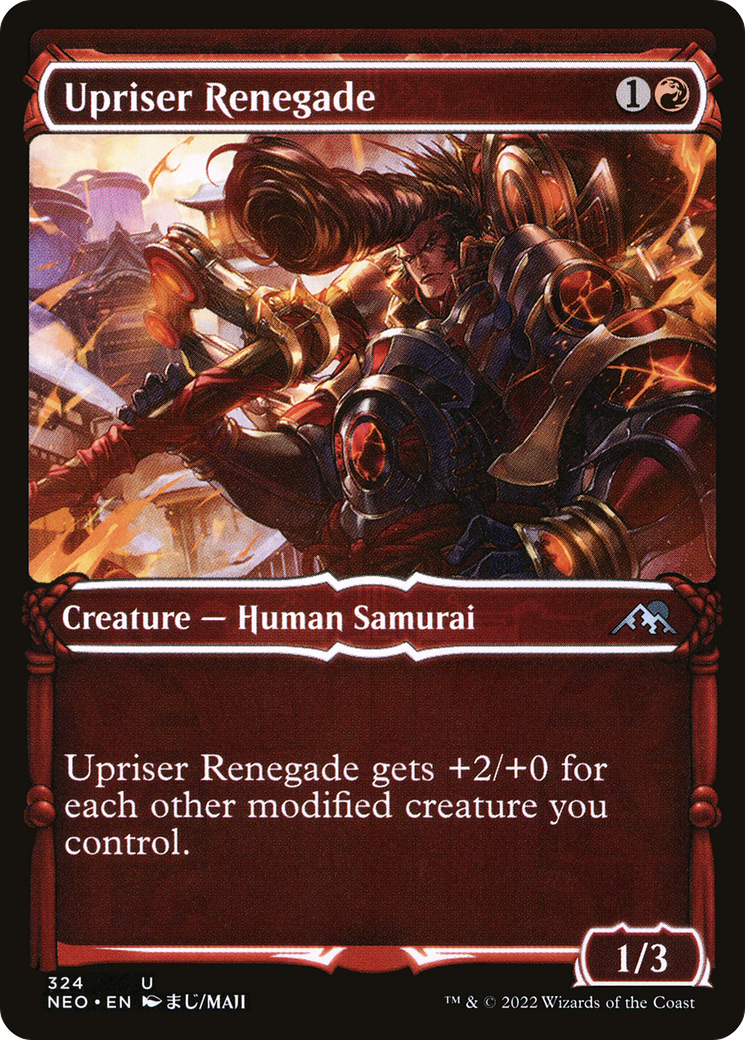 Upriser Renegade (Showcase) (NEO-324) - Kamigawa: Neon Dynasty: (Showcase)-1