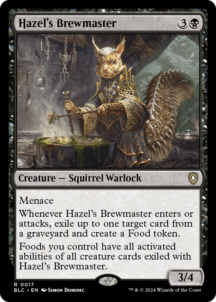 Hazel's Brewmaster [Bloomburrow Commander]-1