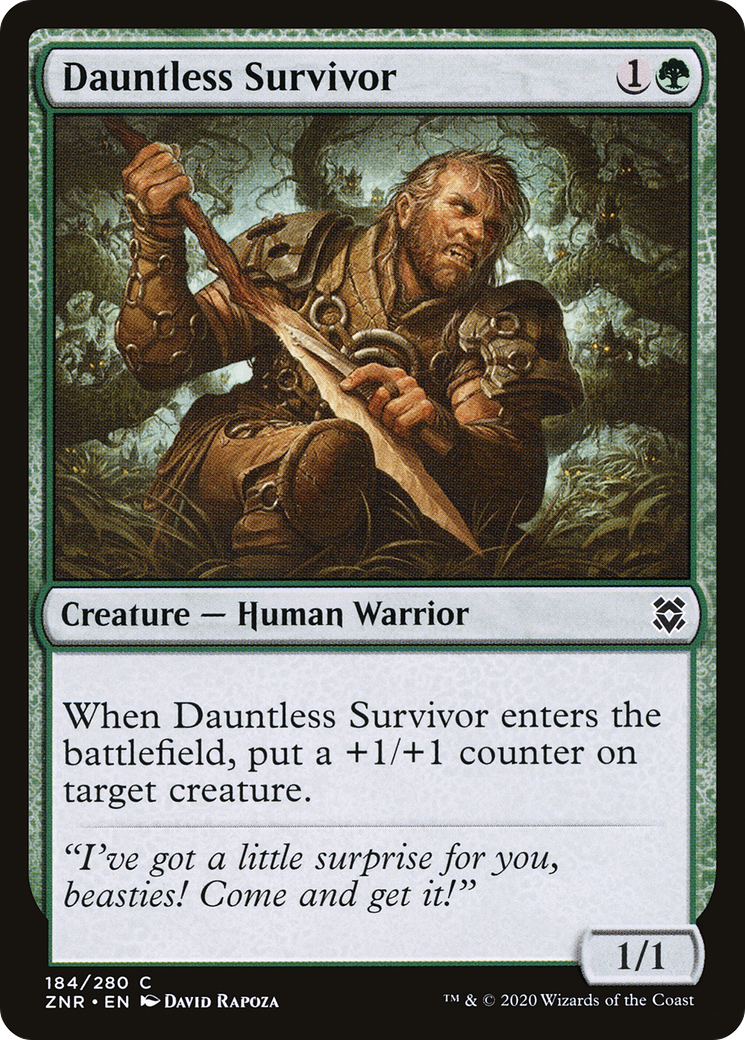 Dauntless Survivor [Zendikar Rising]-1