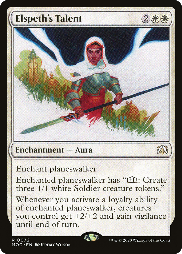 Elspeth's Talent [March of the Machine Commander]-1