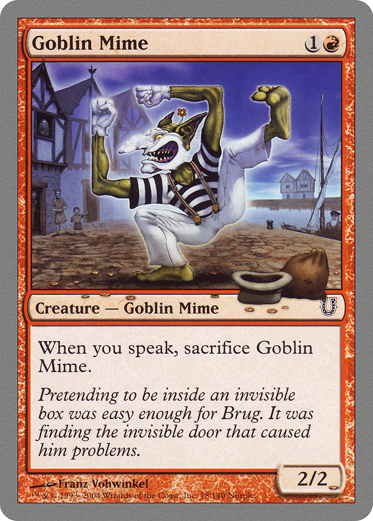 Goblin Mime [Unhinged]-1