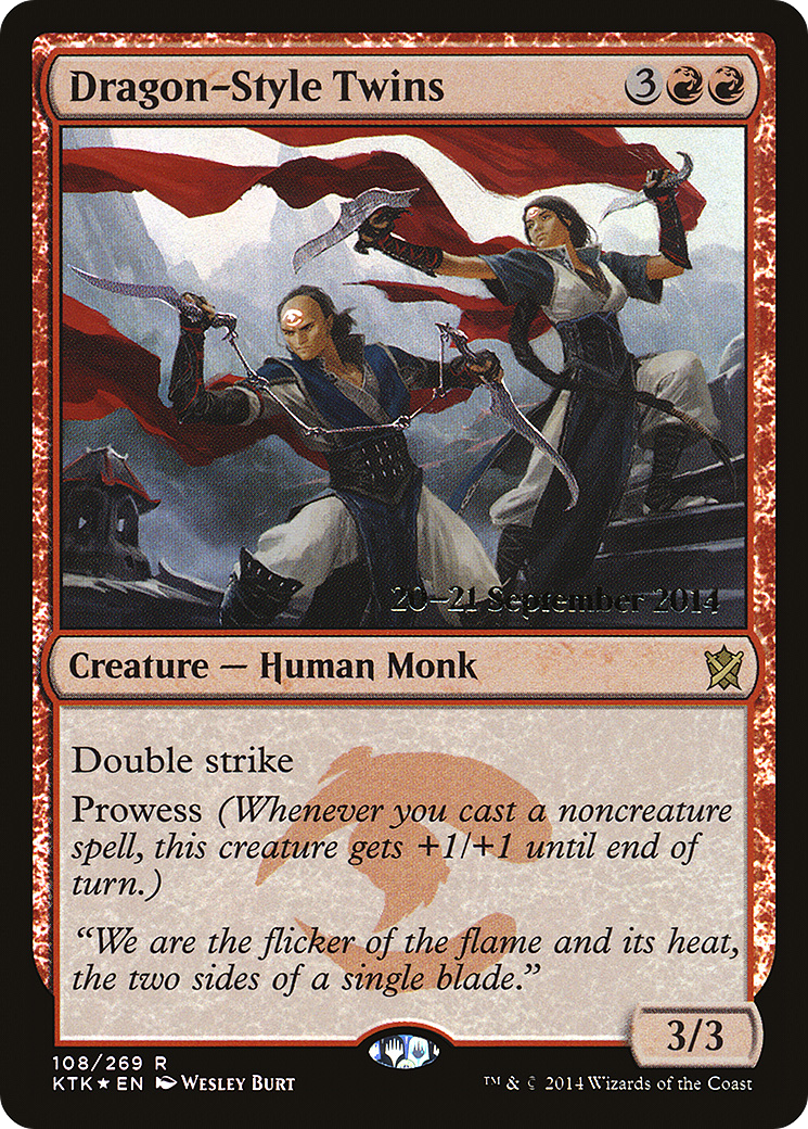 Dragon-Style Twins [Khans of Tarkir Prerelease Promos]-1