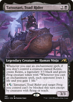 Tatsunari, Toad Rider (Extended Art) [Kamigawa: Neon Dynasty]-1
