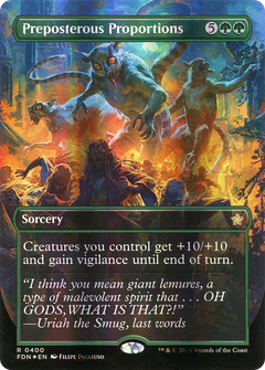 Preposterous Proportions (Borderless) (Mana Foil) [Foundations]-1
