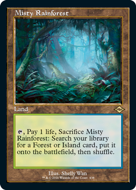 Misty Rainforest (Retro Foil Etched) [Modern Horizons 2]-1