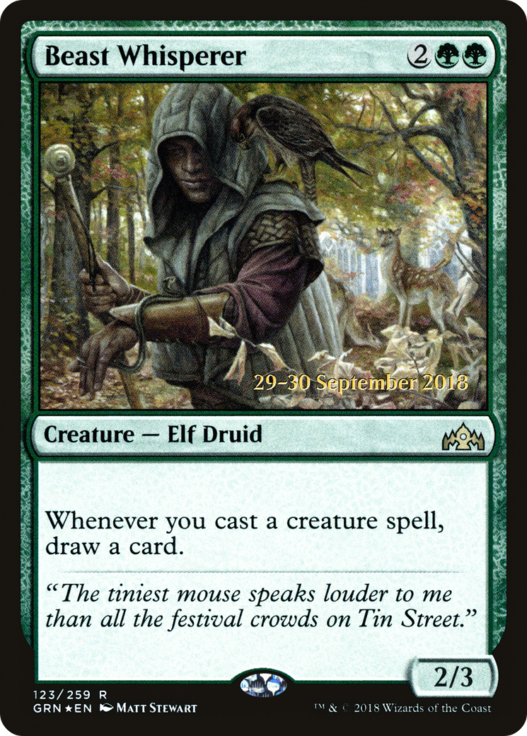 Beast Whisperer [Guilds of Ravnica Prerelease Promos]-1