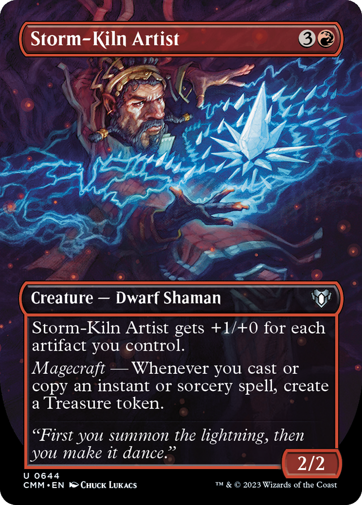 Storm-Kiln Artist (Borderless Alternate Art) [Commander Masters]-1