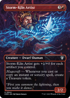 Storm-Kiln Artist (Borderless Alternate Art) [Commander Masters]-1