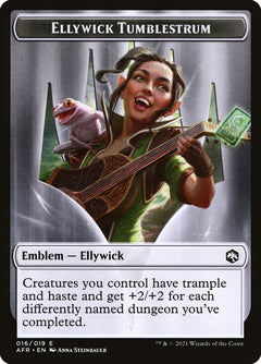 Spider // Ellywick Tumblestrum Emblem Double-Sided Token [Dungeons & Dragons: Adventures in the Forgotten Realms Tokens]-2