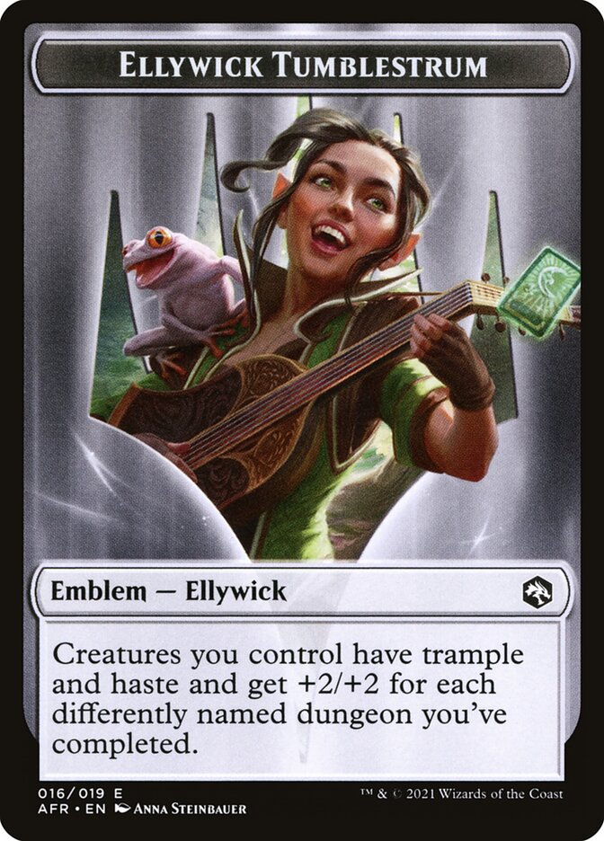 Spider // Ellywick Tumblestrum Emblem Double-Sided Token [Dungeons & Dragons: Adventures in the Forgotten Realms Tokens]-2