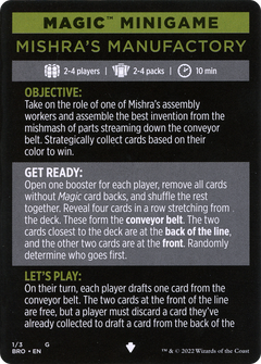 Mishra's Manufactory // Mishra's Manufactory (cont'd) (MBRO-001) - The Brothers' War Minigames-1