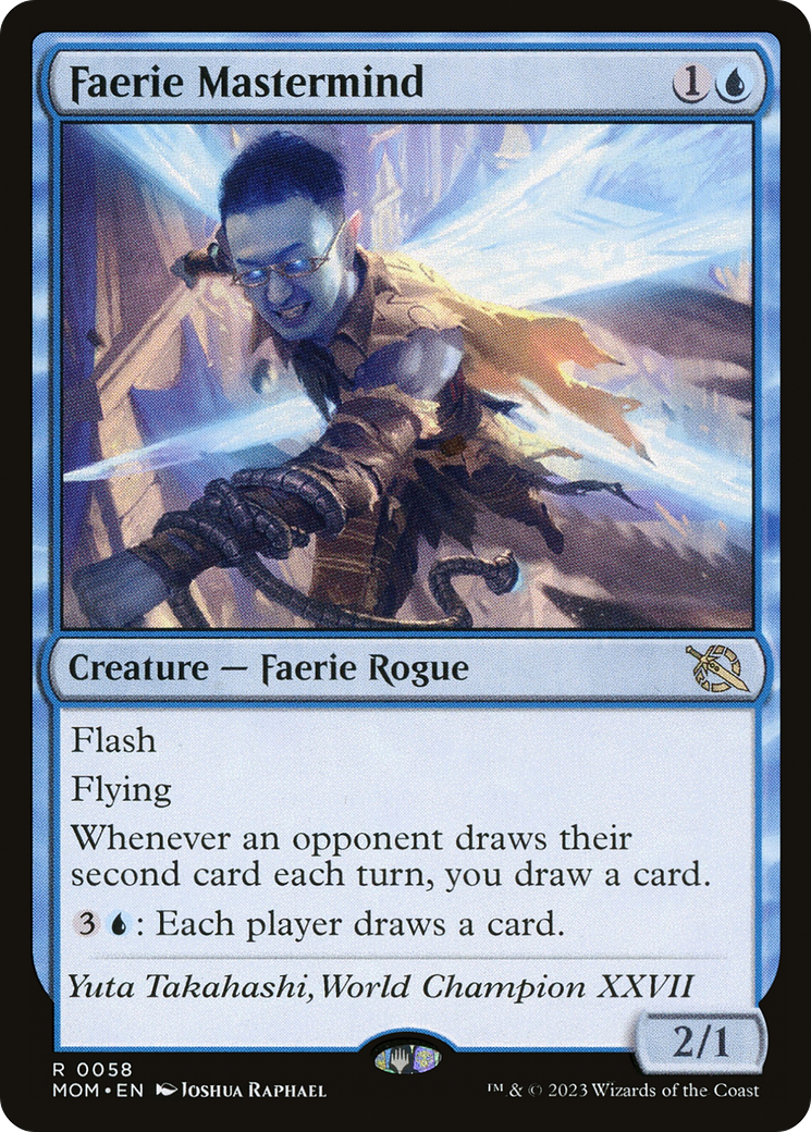 Faerie Mastermind (MOM-058) - March of the Machine-1