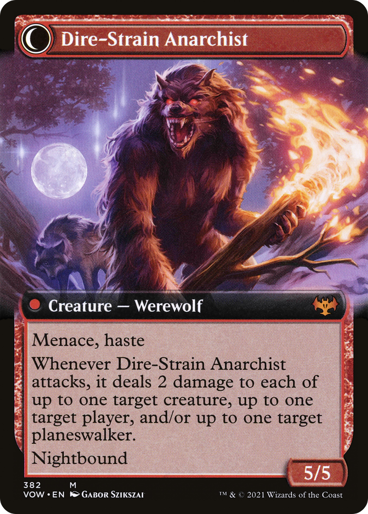 Volatile Arsonist (Extended Art) (VOW-382) - Innistrad: Crimson Vow: (Extended Art, Double Faced Transform) Foil-2