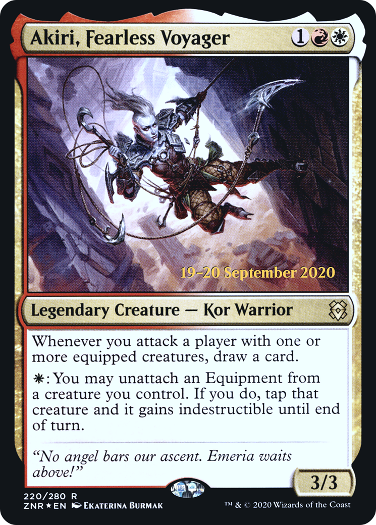 Akiri, Fearless Voyager [Zendikar Rising Prerelease Promos]-1