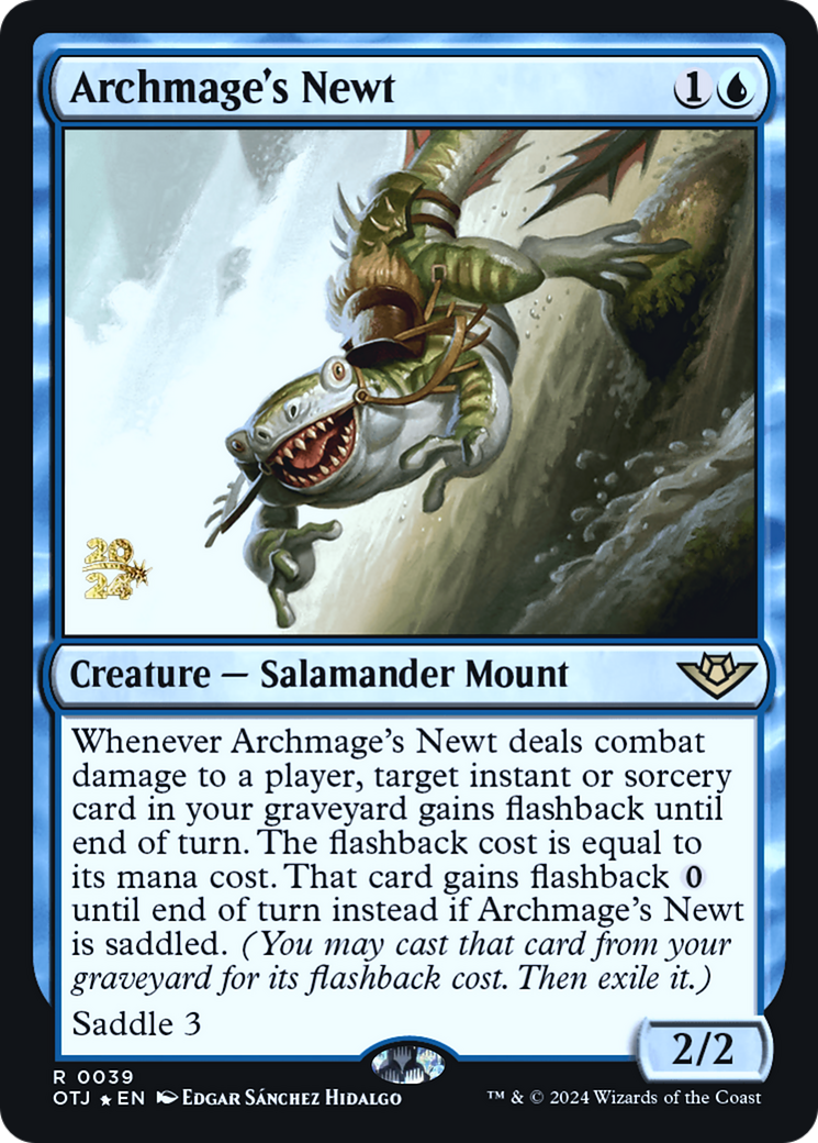 Archmage's Newt [Outlaws of Thunder Junction Prerelease Promos]-1
