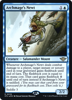 Archmage's Newt [Outlaws of Thunder Junction Prerelease Promos]-1