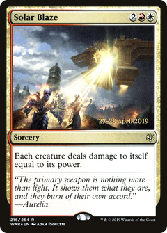Solar Blaze [War of the Spark Prerelease Promos]-1