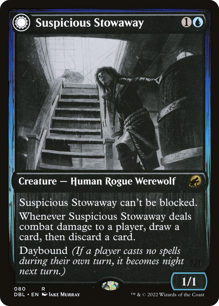 Suspicious Stowaway // Seafaring Werewolf [Innistrad: Double Feature]-3