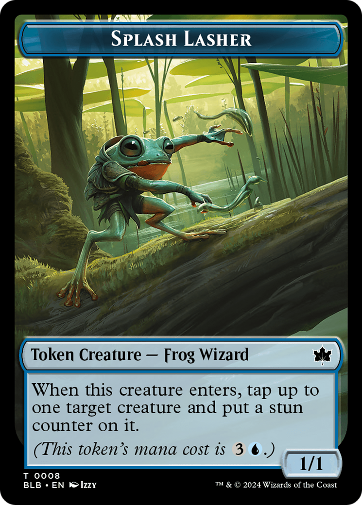 Splash Lasher Token [Bloomburrow Tokens]-1