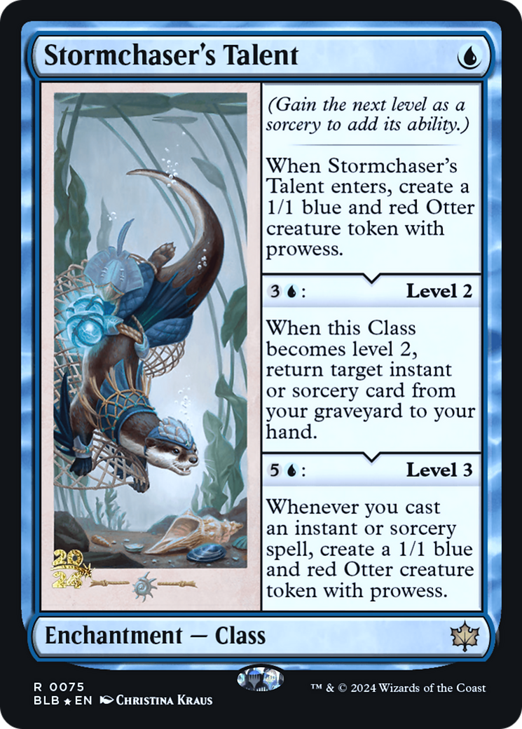 Stormchaser's Talent [Bloomburrow Prerelease Promos]-1