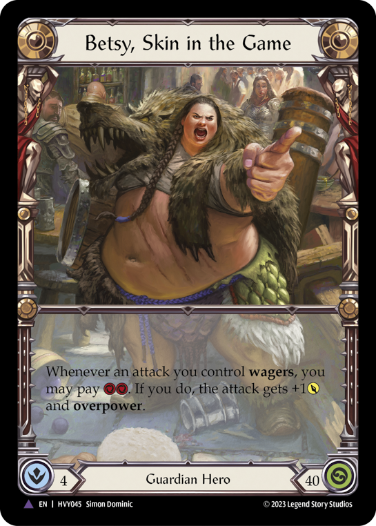 Betsy, Skin in the Game (Marvel) [HVY045] (Heavy Hitters)  Cold Foil-1