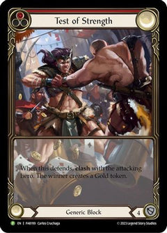 Test of Strength - FAB199 (FAB199) - Flesh and Blood: Promo Cards Rainbow Foil-1