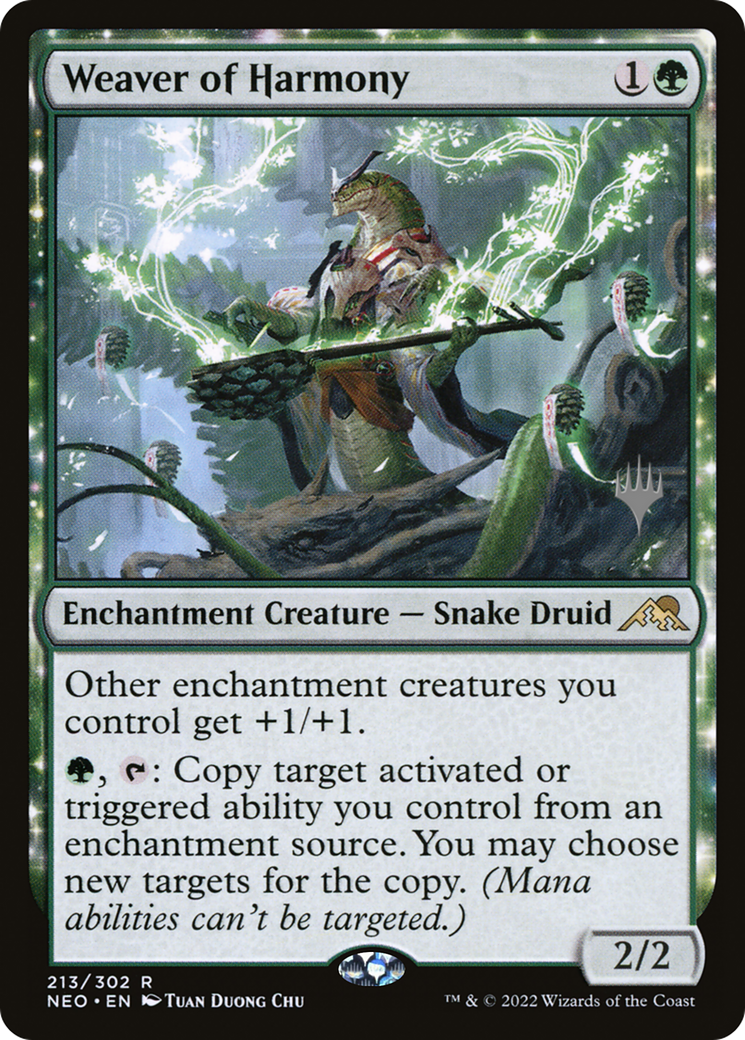 Weaver of Harmony (PPNEO-213) - Kamigawa: Neon Dynasty Promos: (enchantment)-1