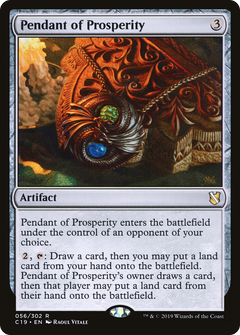 Pendant of Prosperity [Commander 2019]-1