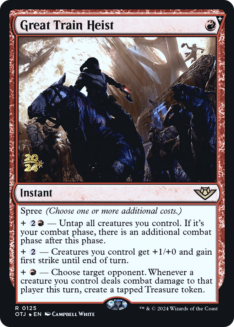 Great Train Heist [Outlaws of Thunder Junction Prerelease Promos]-1
