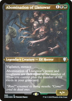 Abomination of Llanowar (Etched) [Commander Legends]-1