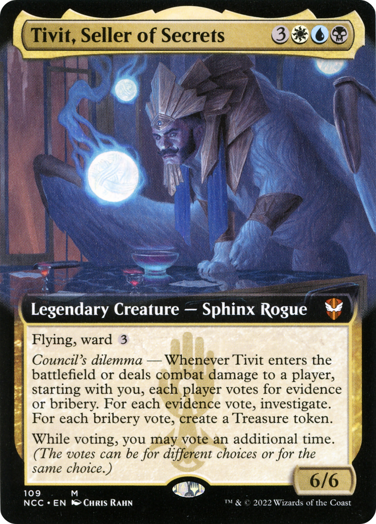 Tivit, Seller of Secrets (Extended Art) [Streets of New Capenna Commander]-1