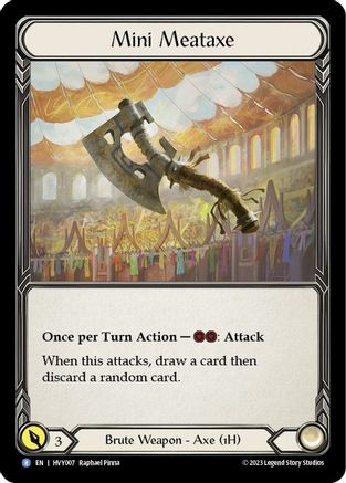 Mini Meataxe [HVY007] (Heavy Hitters)  Cold Foil-1