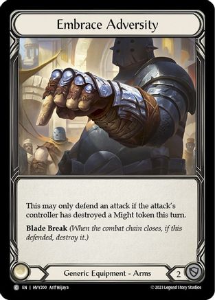 Embrace Adversity [HVY200] (Heavy Hitters)  Cold Foil-1