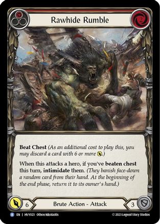 Rawhide Rumble (Red) [HVY023] (Heavy Hitters)  Rainbow Foil-1