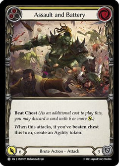 Assault and Battery (Yellow) [HVY027] (Heavy Hitters)  Rainbow Foil-1