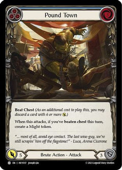 Pound Town (Blue) [HVY037] (Heavy Hitters)  Rainbow Foil-1